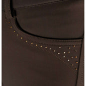 Schockemöhle Pantalon d'Équitation Victory Full Grip Marron foncé