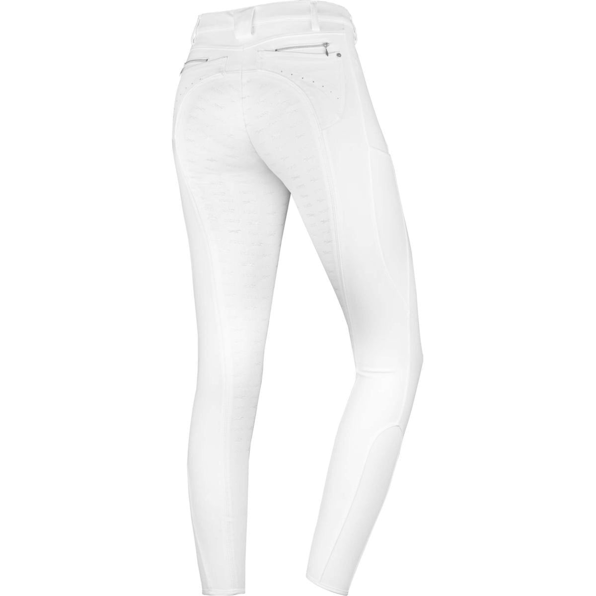 Schockemöhle Pantalon d'Équitation Victory Full Grip Blanc