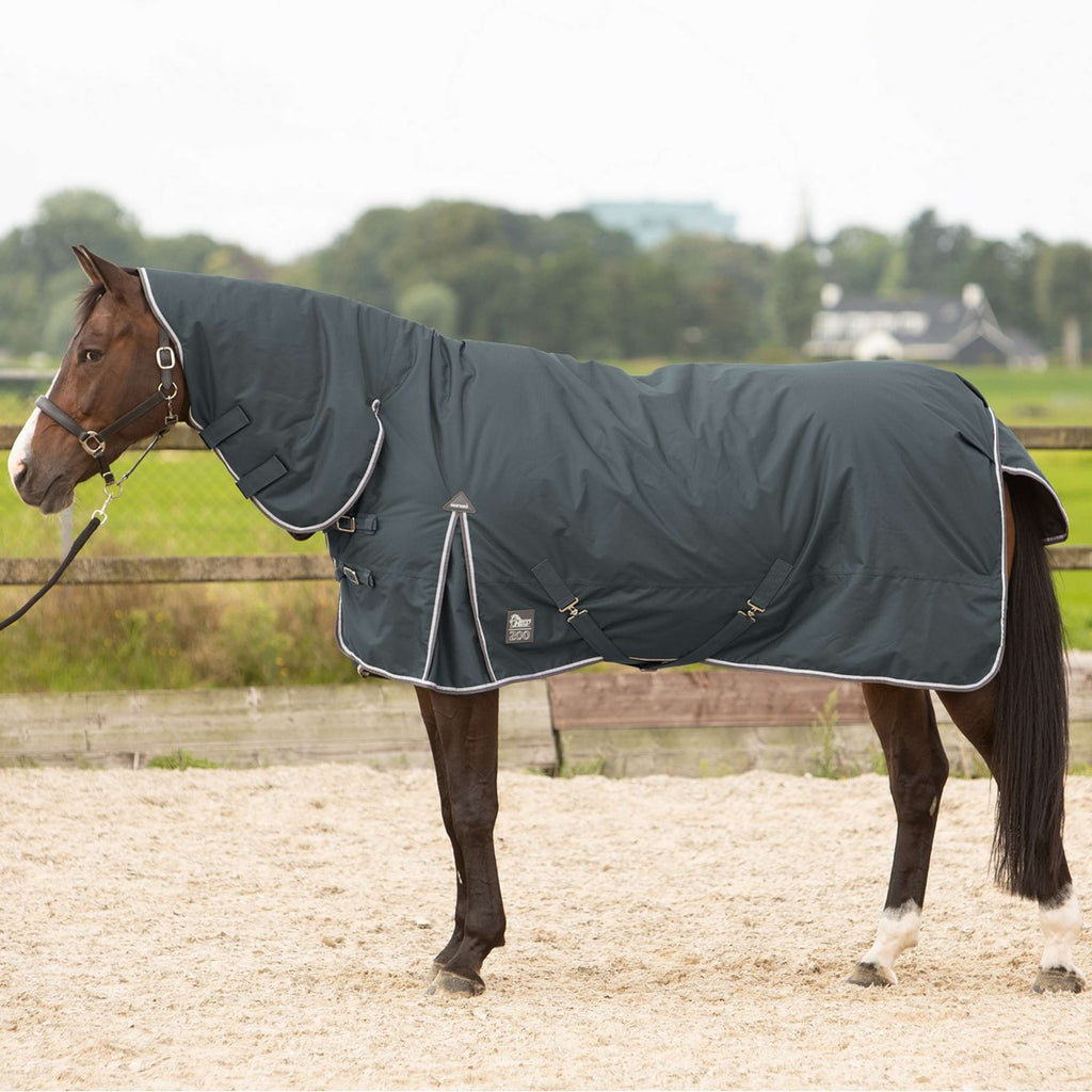 Harry's Horse Couverture d'Extérieur Thor 200g avec Couvre-cou Ébène