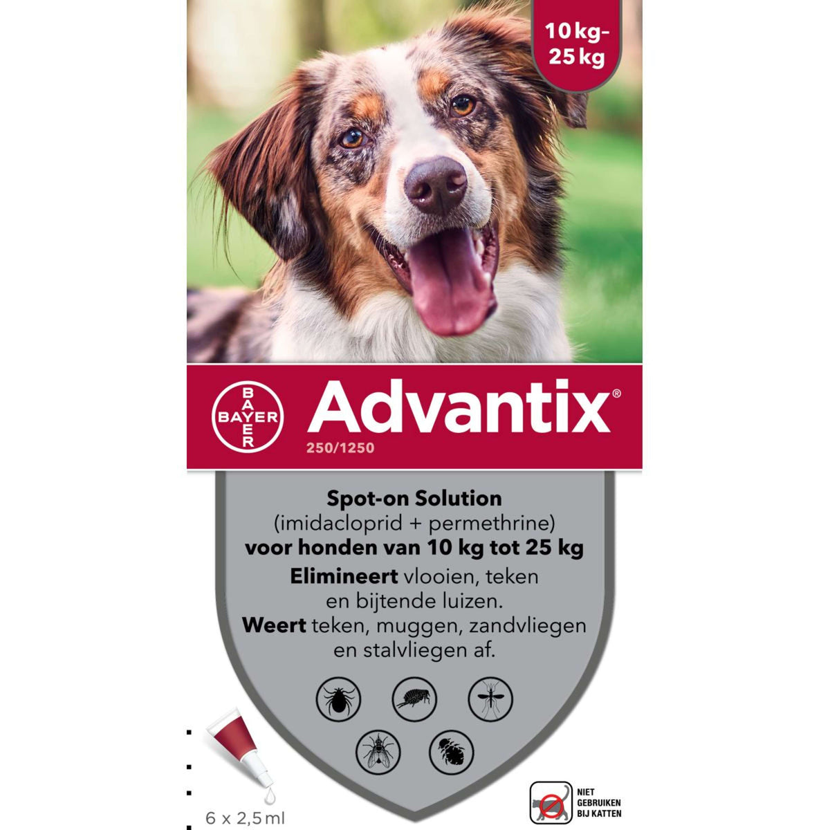 Advantix 250/1250 Spot-On Chien 10-25kg