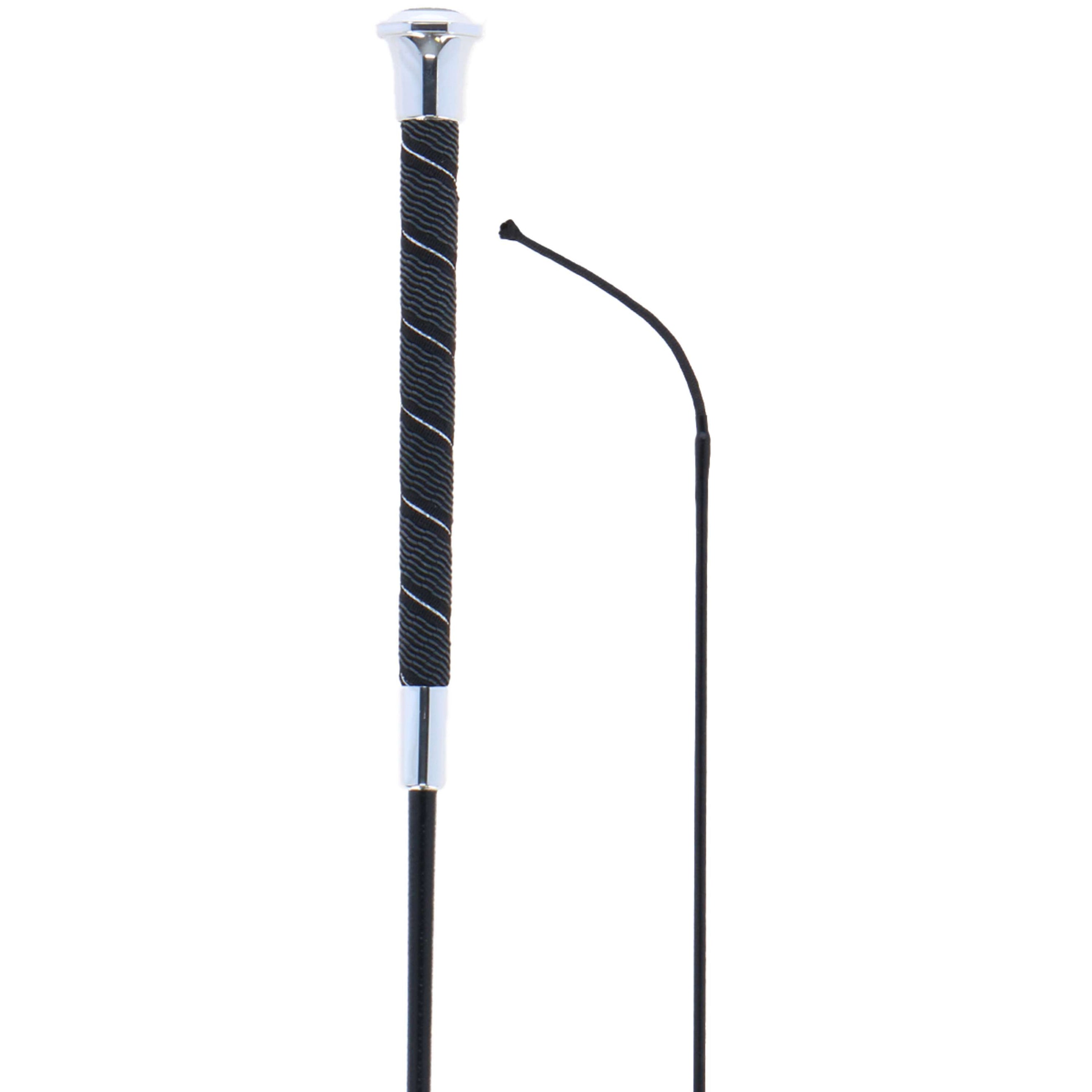 BR Cravache de Dressage Virgo Noir/Argent BR Cravache de Dressage Virgo Noir/Argent