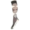 HKM Chaussettes d'Équitation Check Classico Gris/Vanille