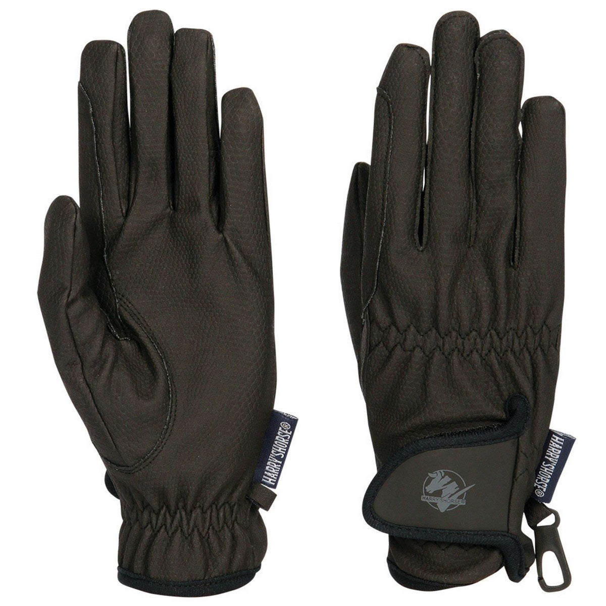 Harry's Horse Gants d'Équitation TopGrip Noir