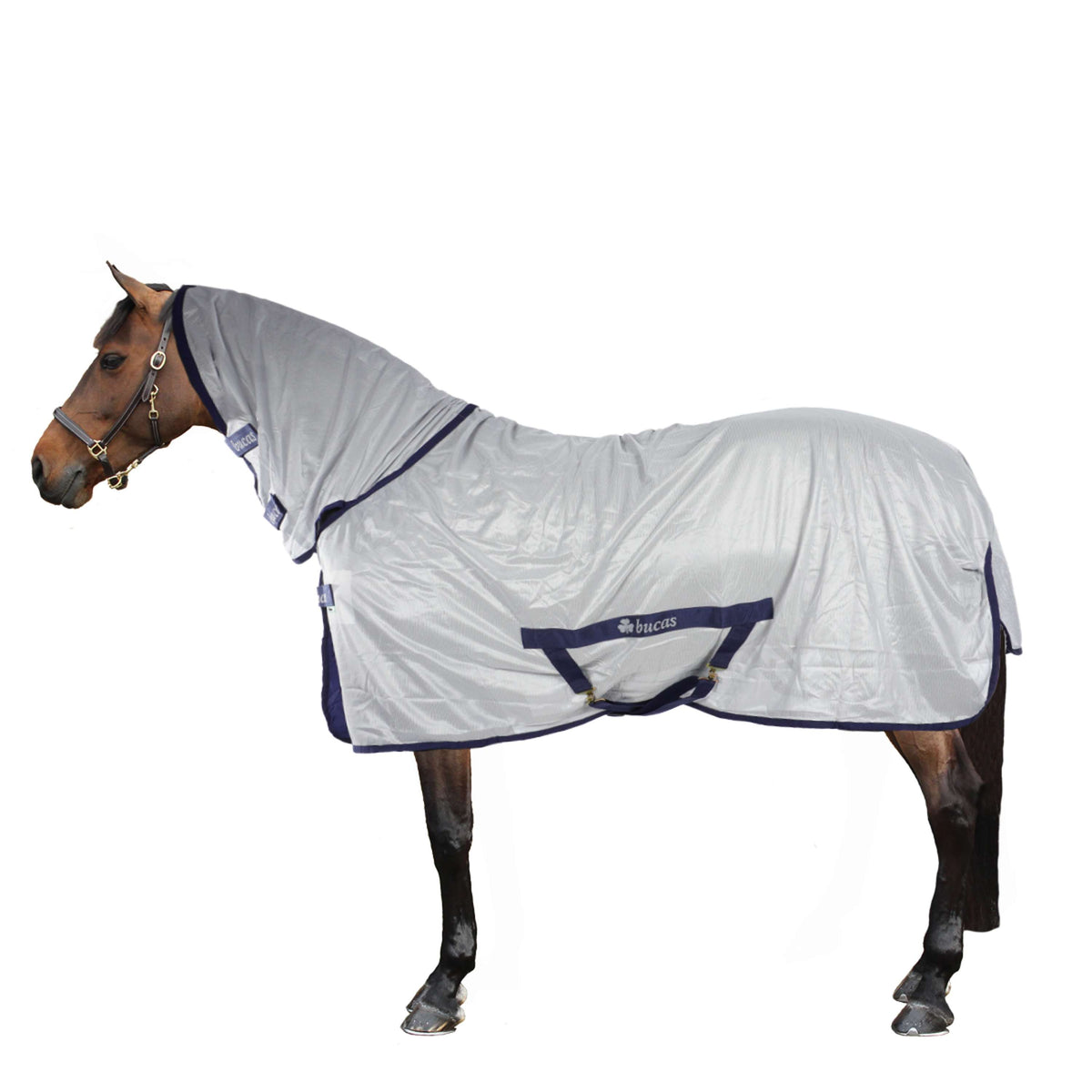 Bucas Freedom Fly Sheet Full Neck Argent