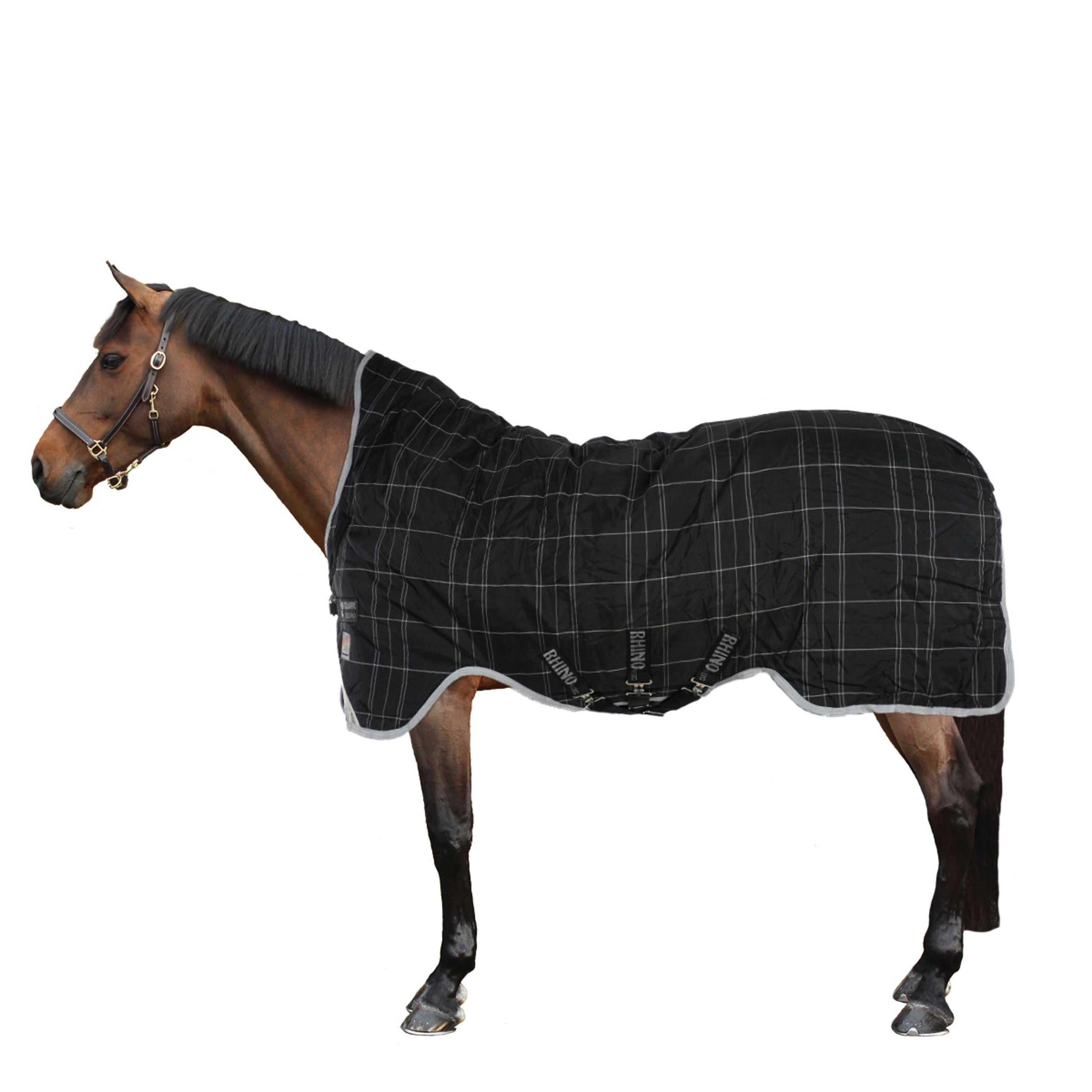 Rhino Wug Turnout Heavy Varilayer 450g Noir/Gris/Blanc à carreaux et Gris Rhino Wug Turnout Heavy Varilayer 450g Noir/Gris/Blanc à carreaux et Gris