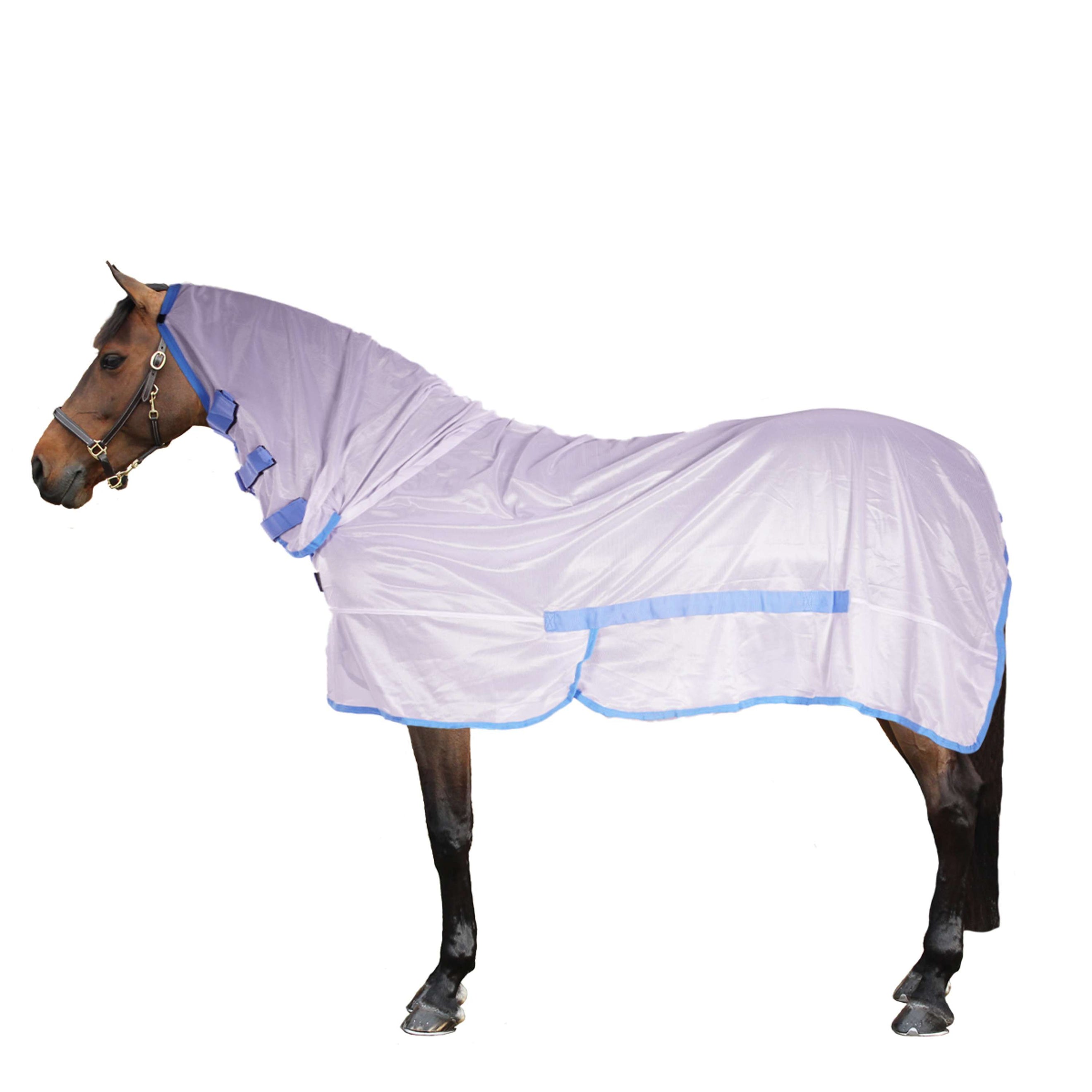 Riding World Couverture Anti-Mouches Combo Blanc/Bleu