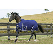 Weatherbeeta Medium Plus Turnout Rug Comfitec Essential Standard Neck 220g Navy/Silver/Red