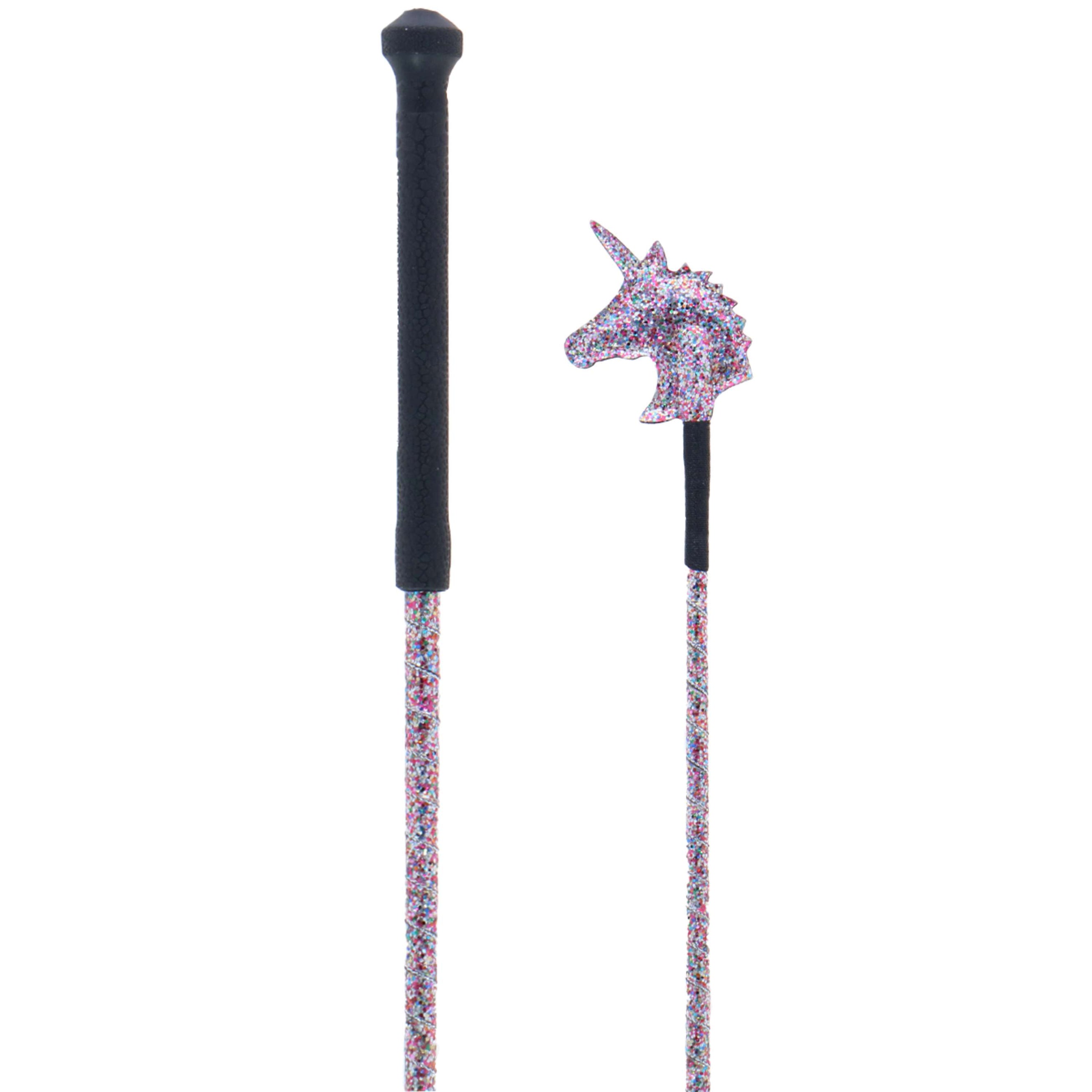 Dublin Cravache de Saut Glitter Unicorn arc-en-ciel Dublin Cravache de Saut Glitter Unicorn arc-en-ciel