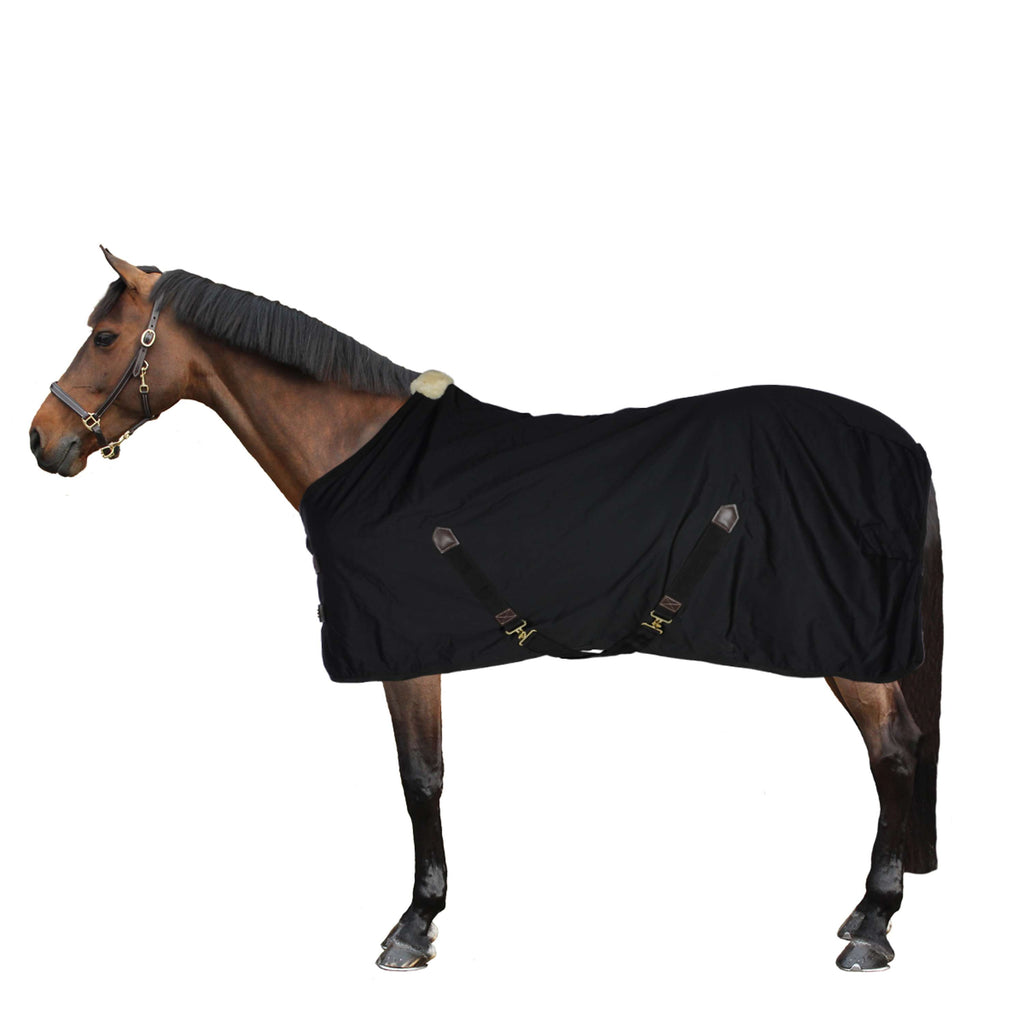 Kentucky Couverture en Coton Noir
