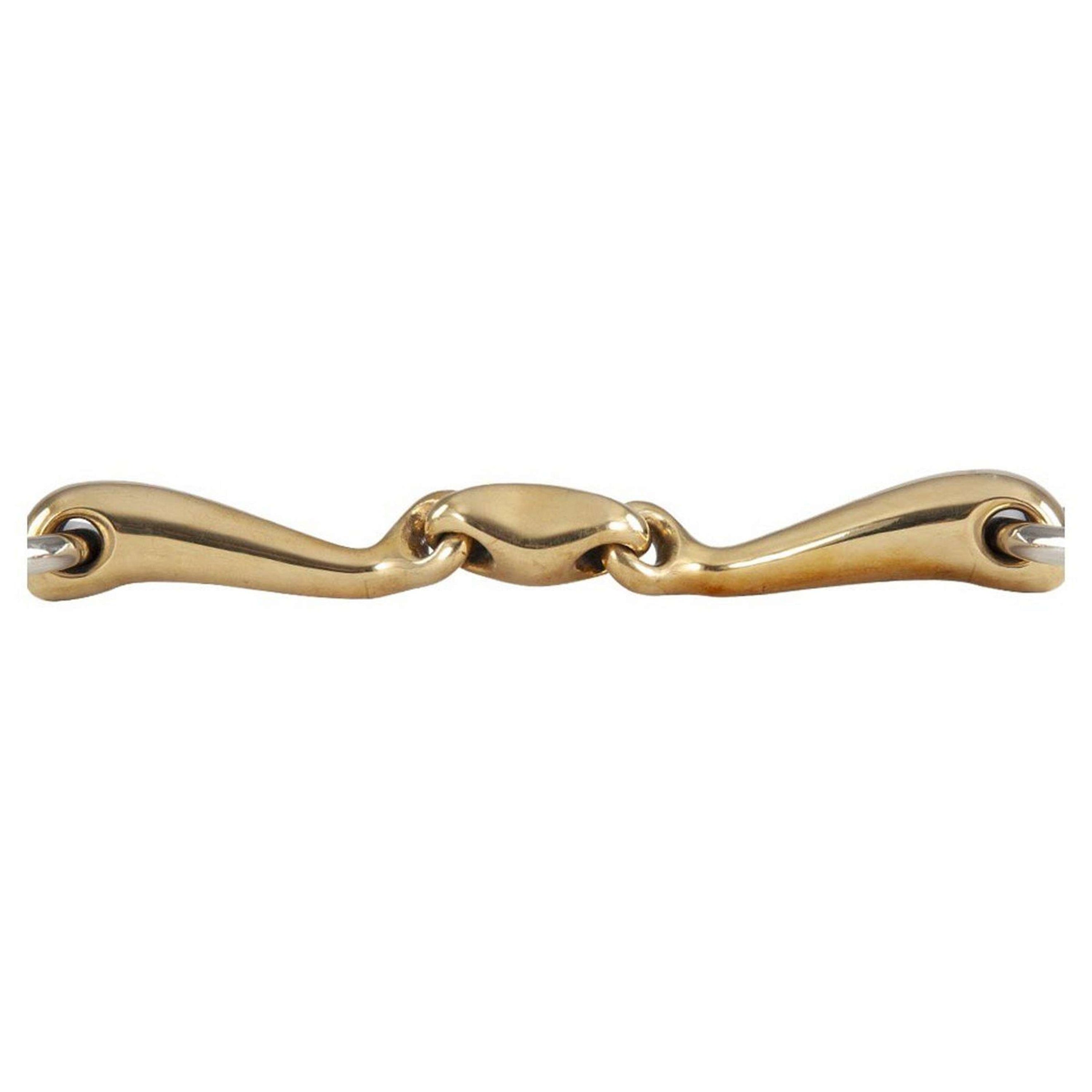 BR Mors de Filet Soft Contact Double Brisure Incurvé 16mm