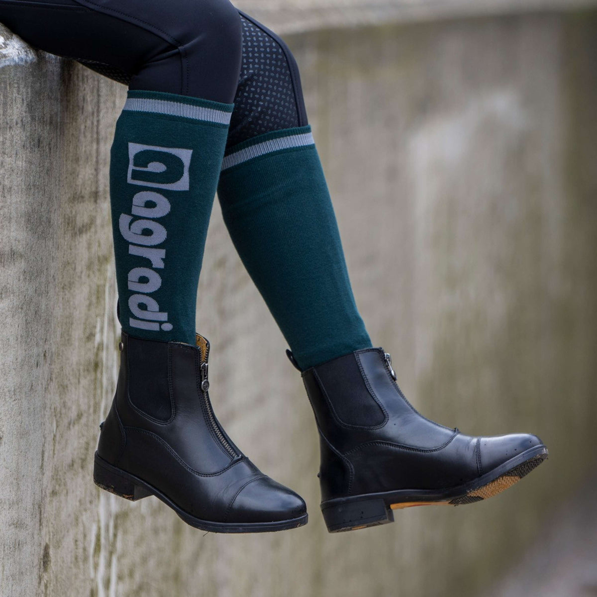 Agradi Horse Chaussettes Green Woods