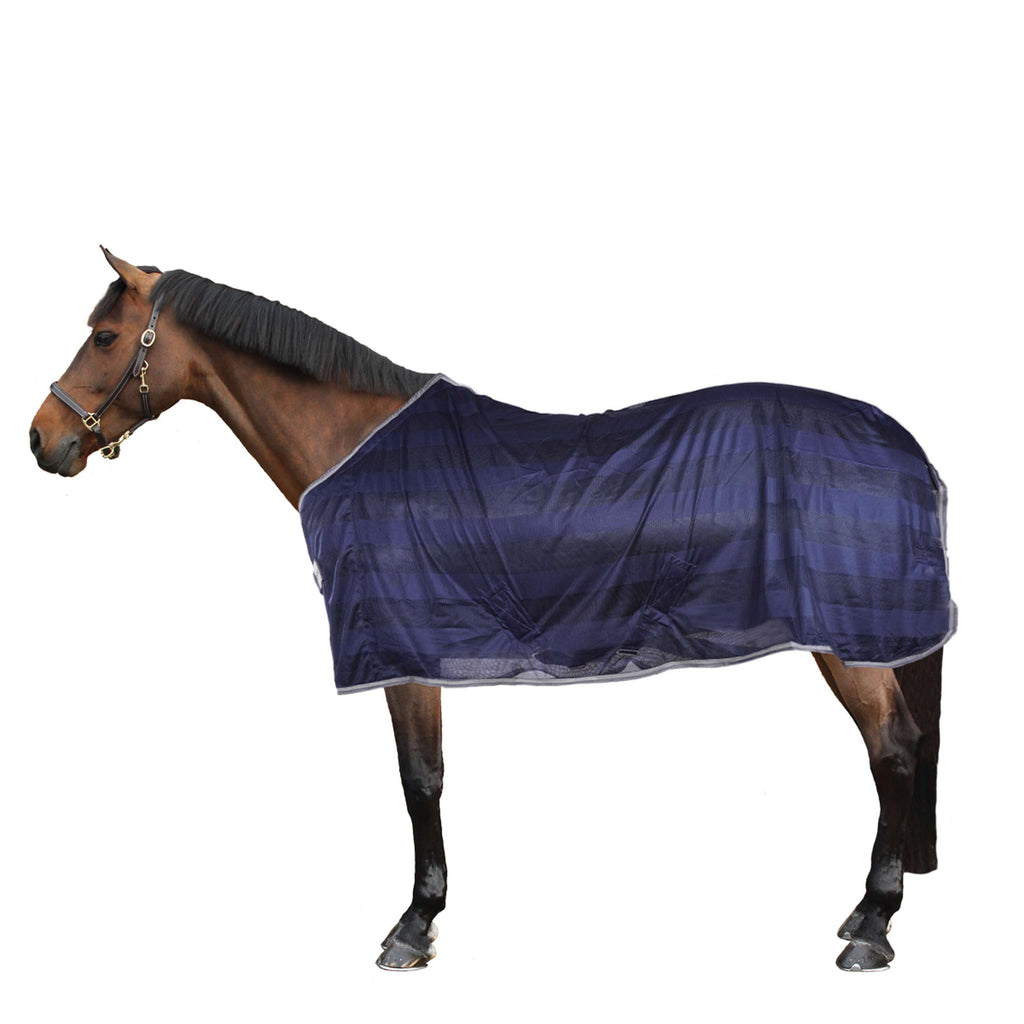 Kavalkade Couverture Anti-Mouches Stripe Marin