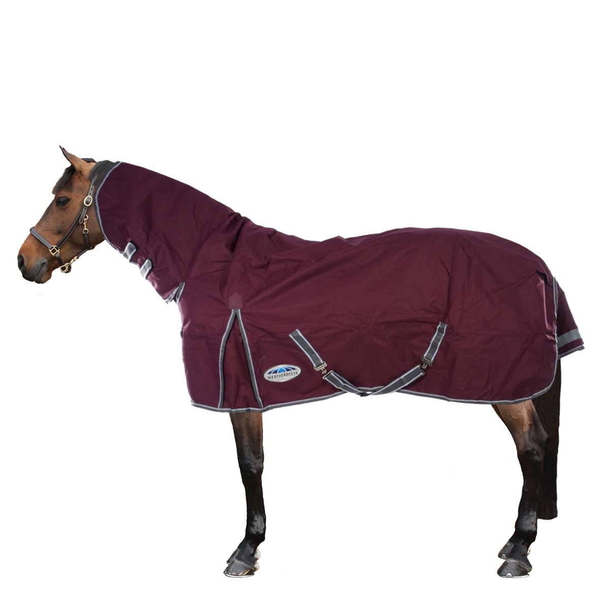 Weatherbeeta Couverture Imperméable Comfitec Plus Dynamic II Combo Neck Lite 0g Maroon/Gris/Blanc