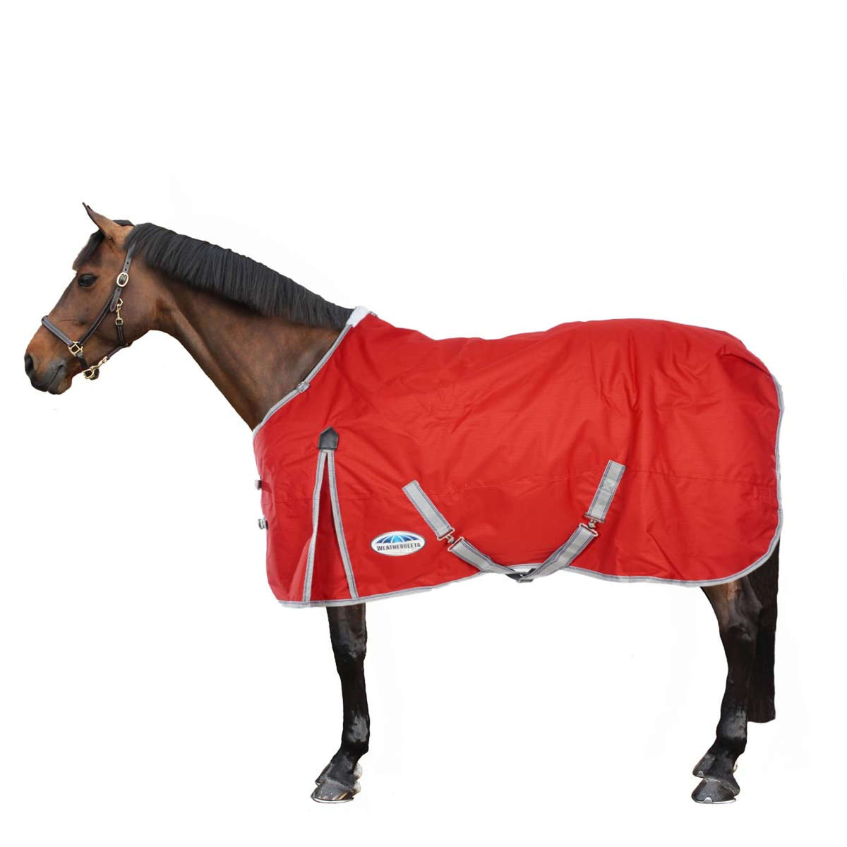 Weatherbeeta Couverture d'Hiver Comfitec Classic Standard Neck Medium/Lite 600D 100g Rouge/Argent/Navy