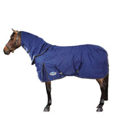 Weatherbeeta Couverture d'Hiver Comfitec Ultra Tough II Detach-A-Neck Medium 1680D 100g Bleu/Charcoal/Blanc