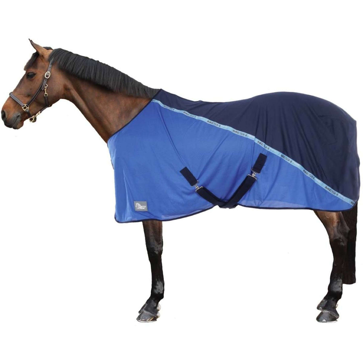 Harry's Horse Couverture Anti-Mouches Mesh-pro Marin