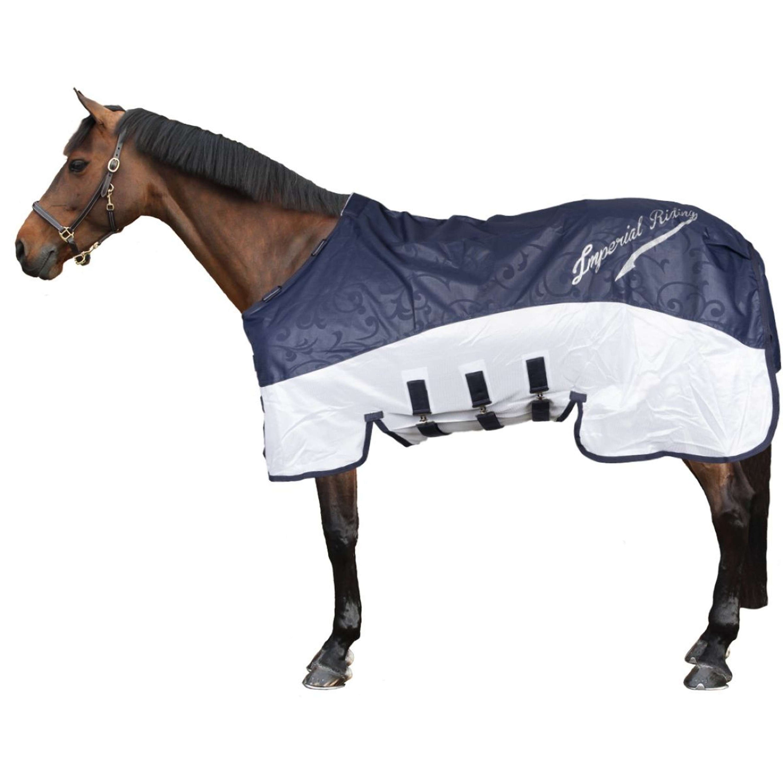 Imperial Riding Moustiquaire et Couverture de Protection Contre la Pluie IRHSuper-Dry Marin