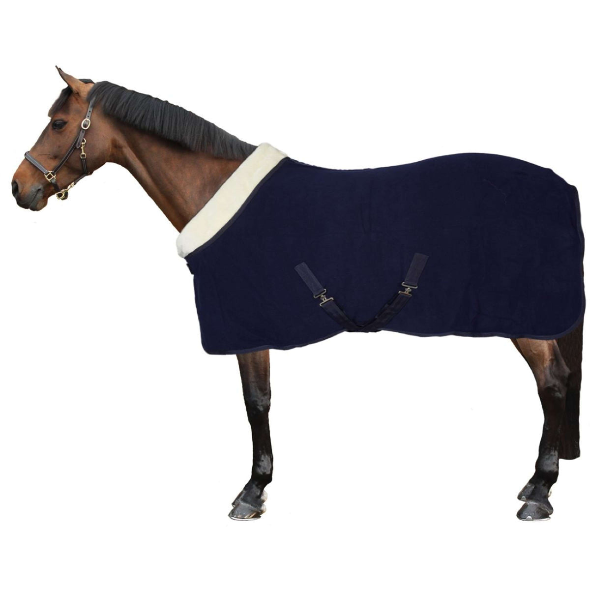 HORKA Couverture Polaire Equestrian Pro Bleu