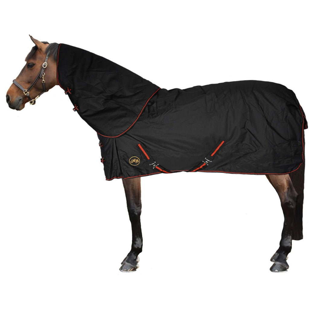 HB Couverture d'Extérieur Model Kentucky avec Couvre-cou Amovible 300g Noir