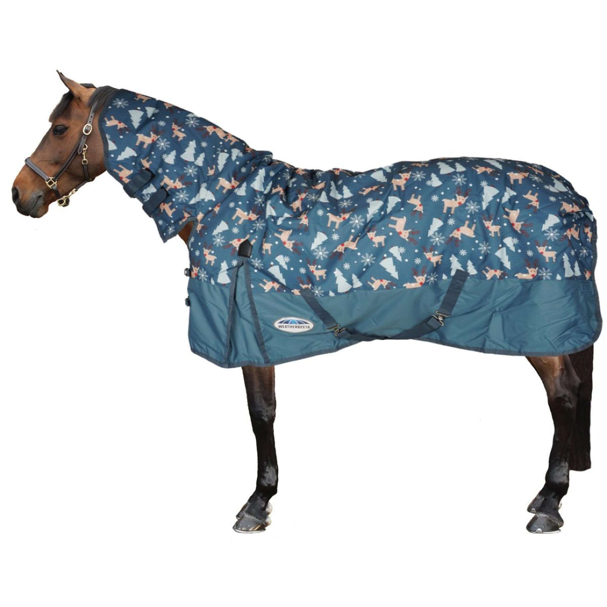 Weatherbeeta Comfitec Classic Combo Neck Medium Reindeer Print