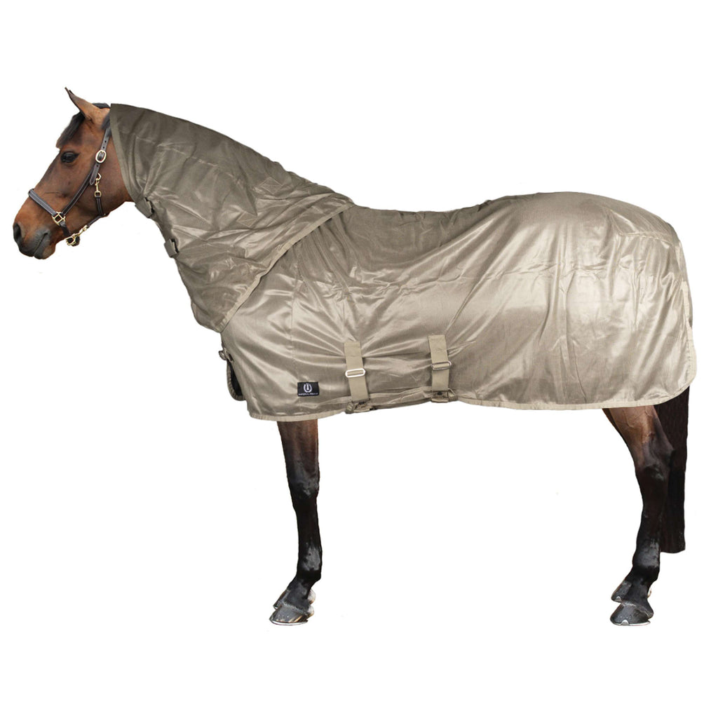 Imperial Riding Couverture Anti-Mouches IRHReese avec Couvre-cou Olive clair