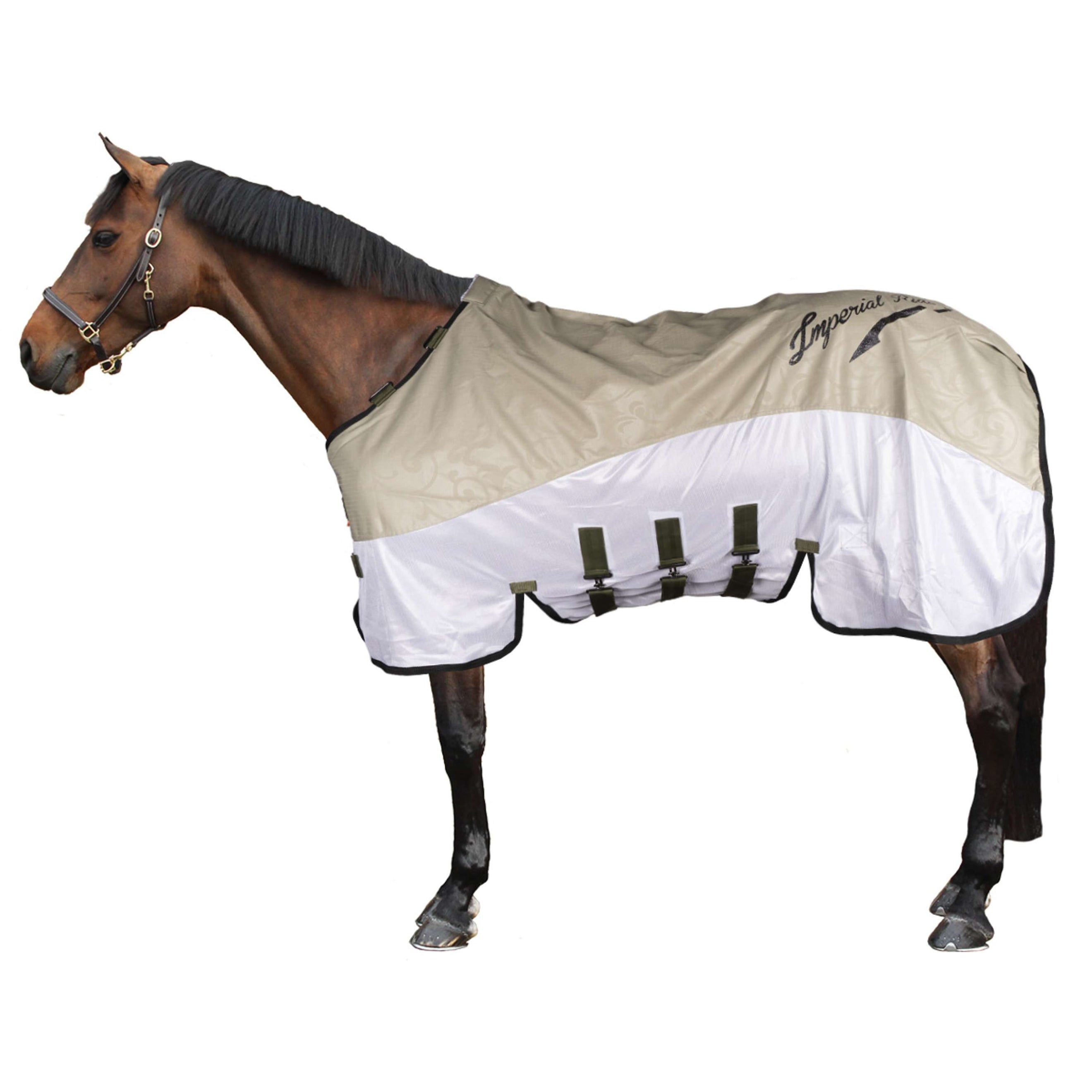 Imperial Riding Moustiquaire et Couverture de Protection Contre la Pluie IRHSuper-dry Olive clair