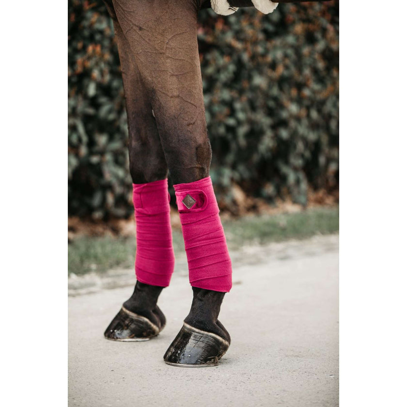 Kentucky Bandages Polaire Velours Fuchsia