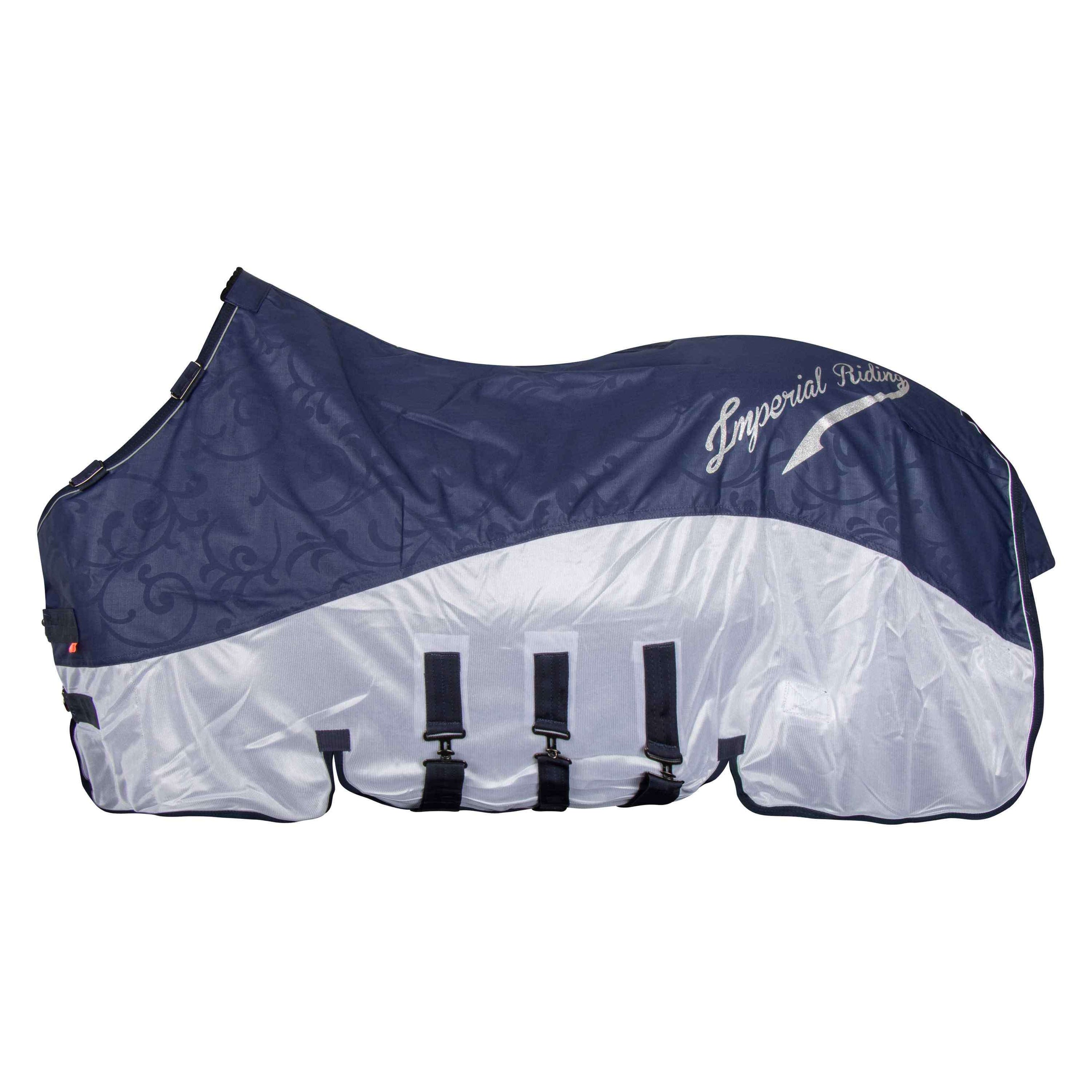 Imperial Riding Moustiquaire et Couverture de Protection Contre la Pluie IRHSuper-Dry Marin