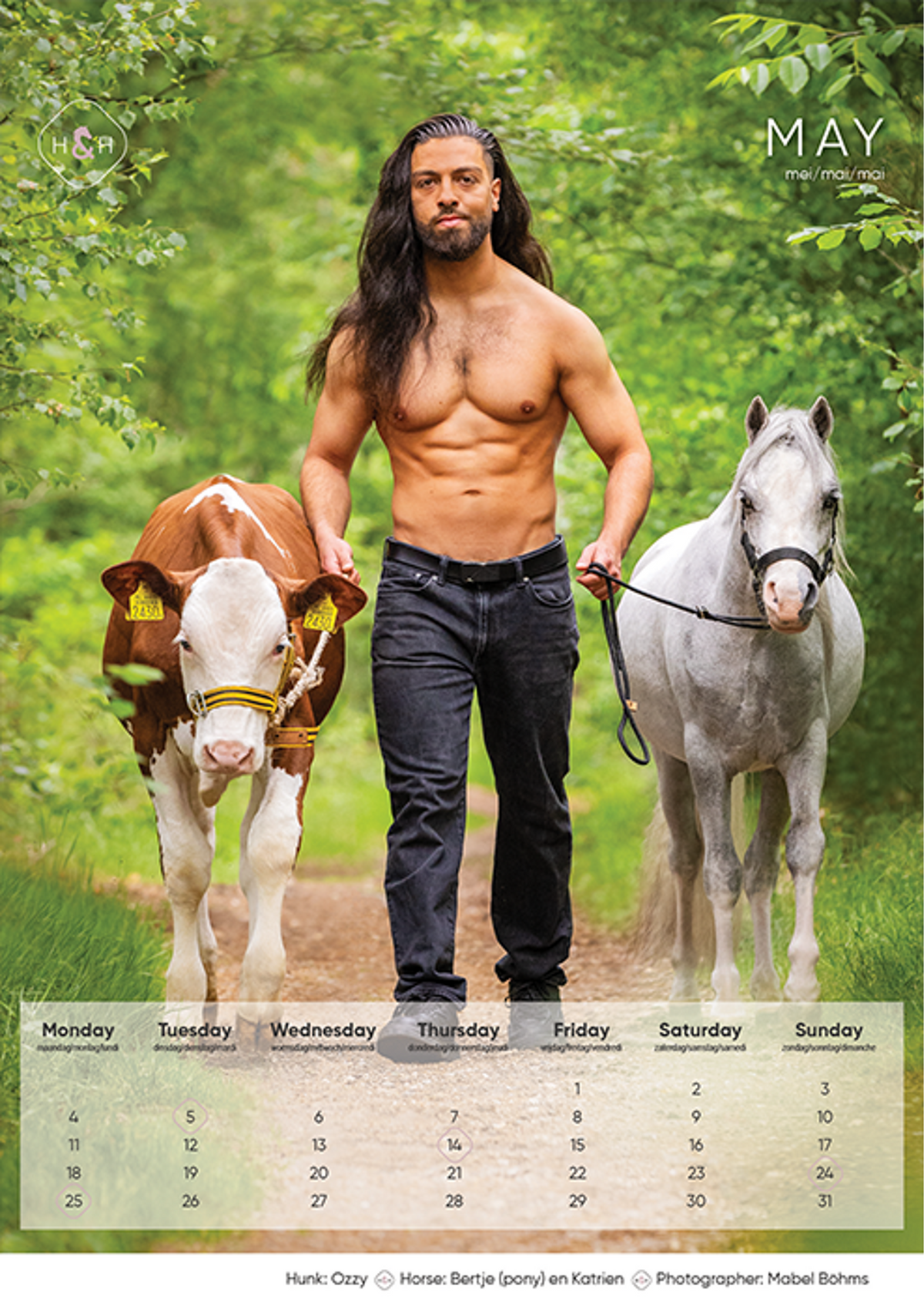 Horse and Hunk Calendrier 2026