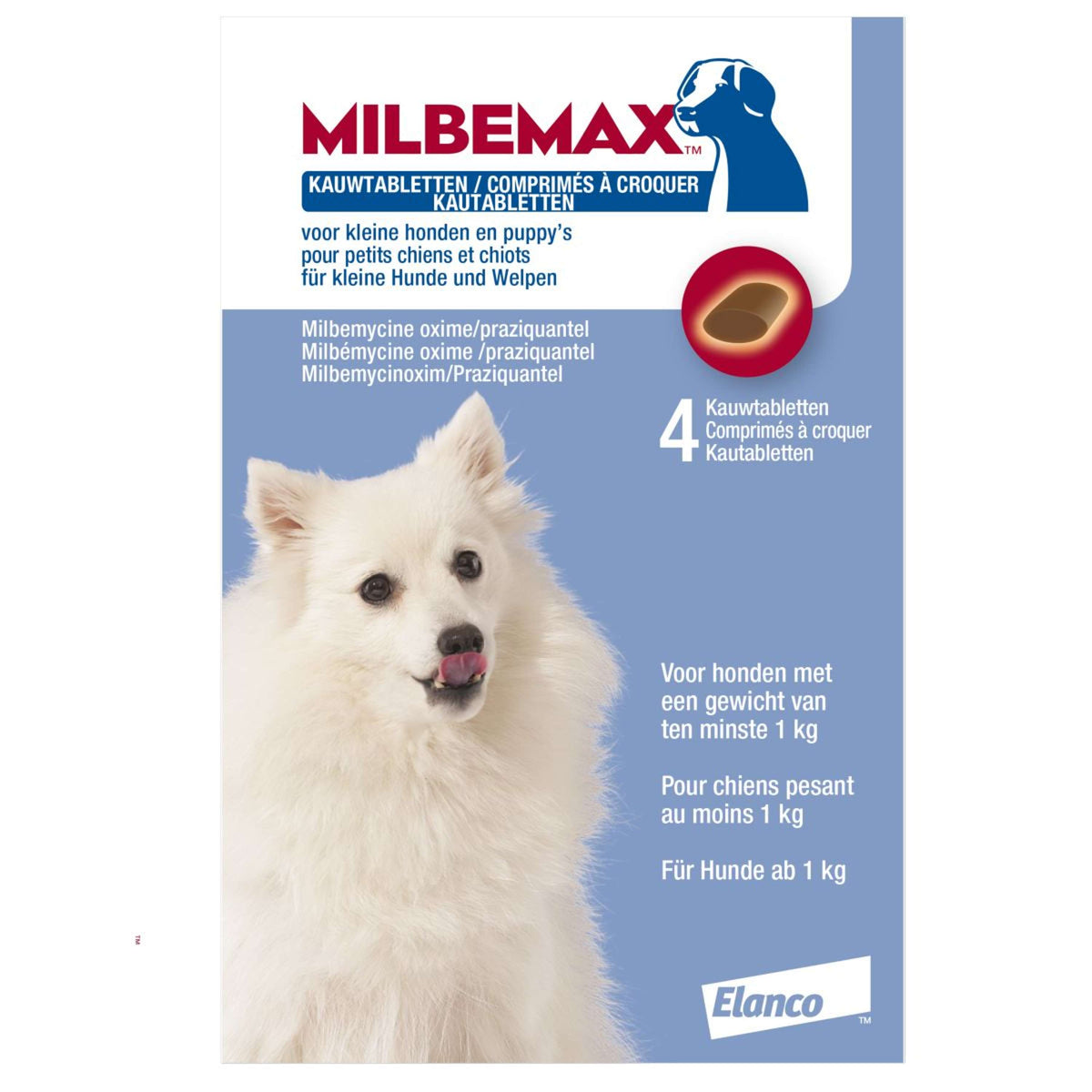 Milbemax Comprimé à Mâcher Savoureux Petit Chien/Puppy 4 Comprimés