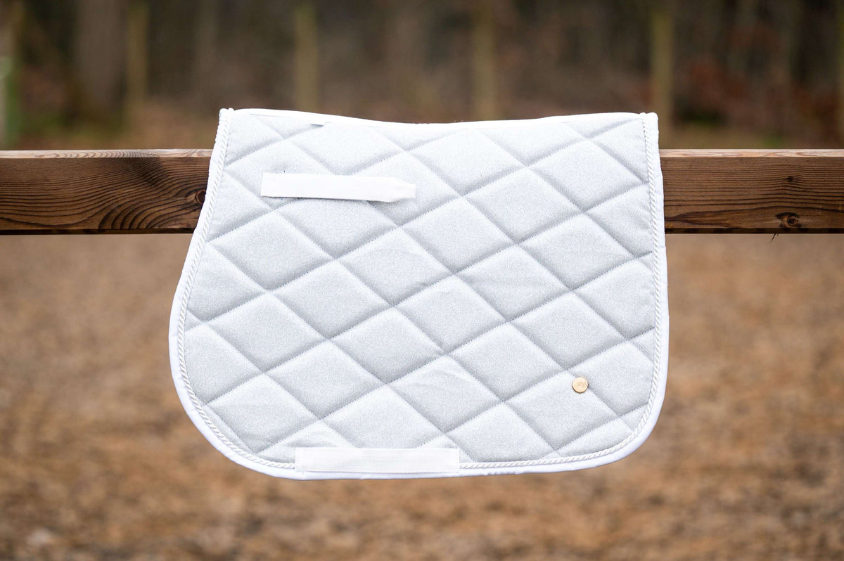 HB Tapis de Selle Spring Polyvalent Argent