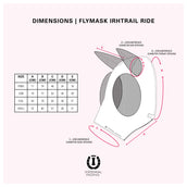 Imperial Riding Masque Anti-Mouches IRHTrail Ride Rose