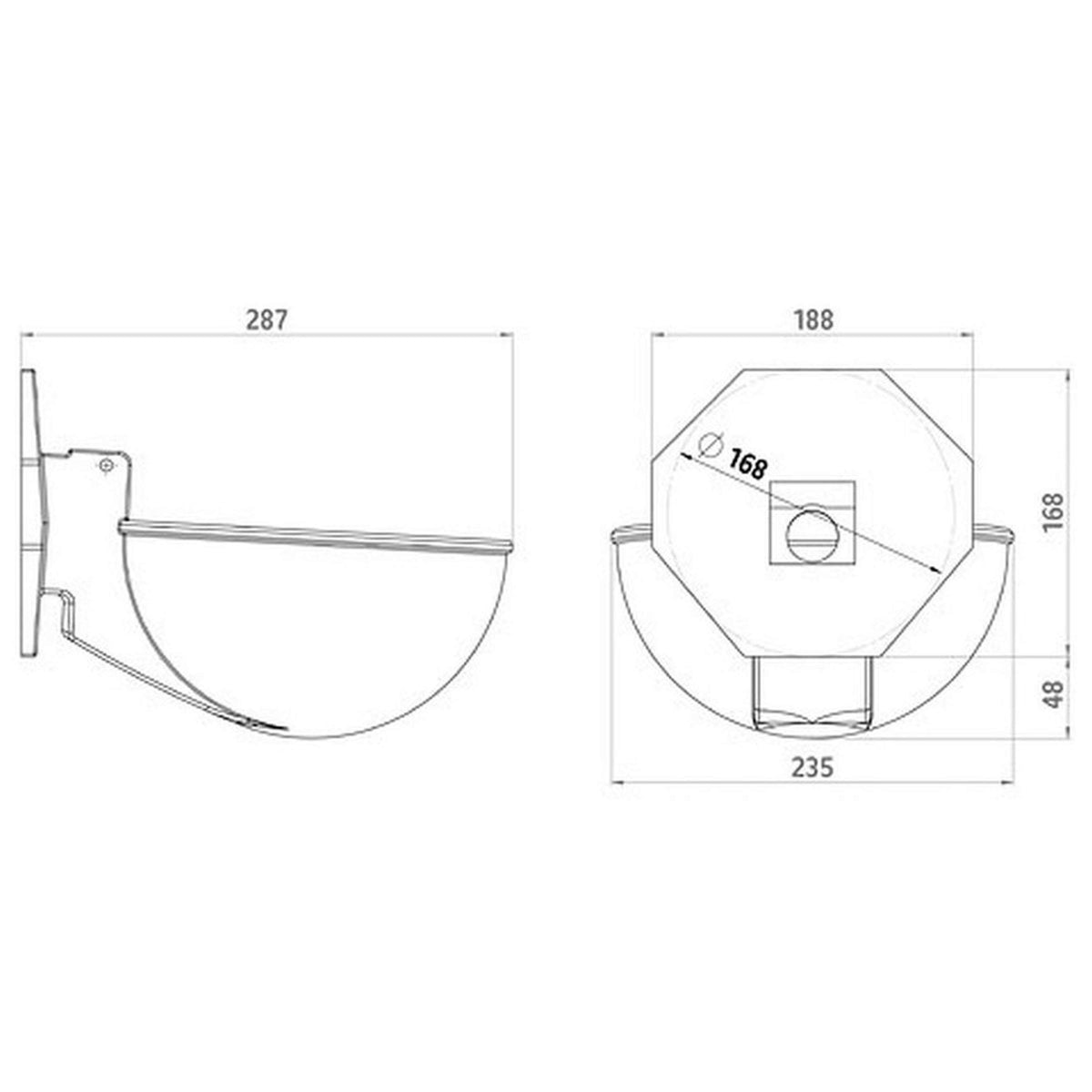 Kerbl Joint d’étanchéité octogonal pour 0540117