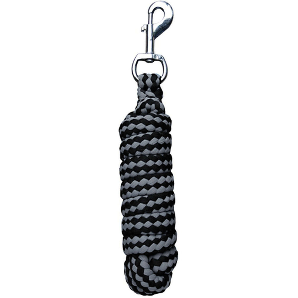 Harry's Horse Longe pour Licol Soft Support Mousqueton Noir/Gris