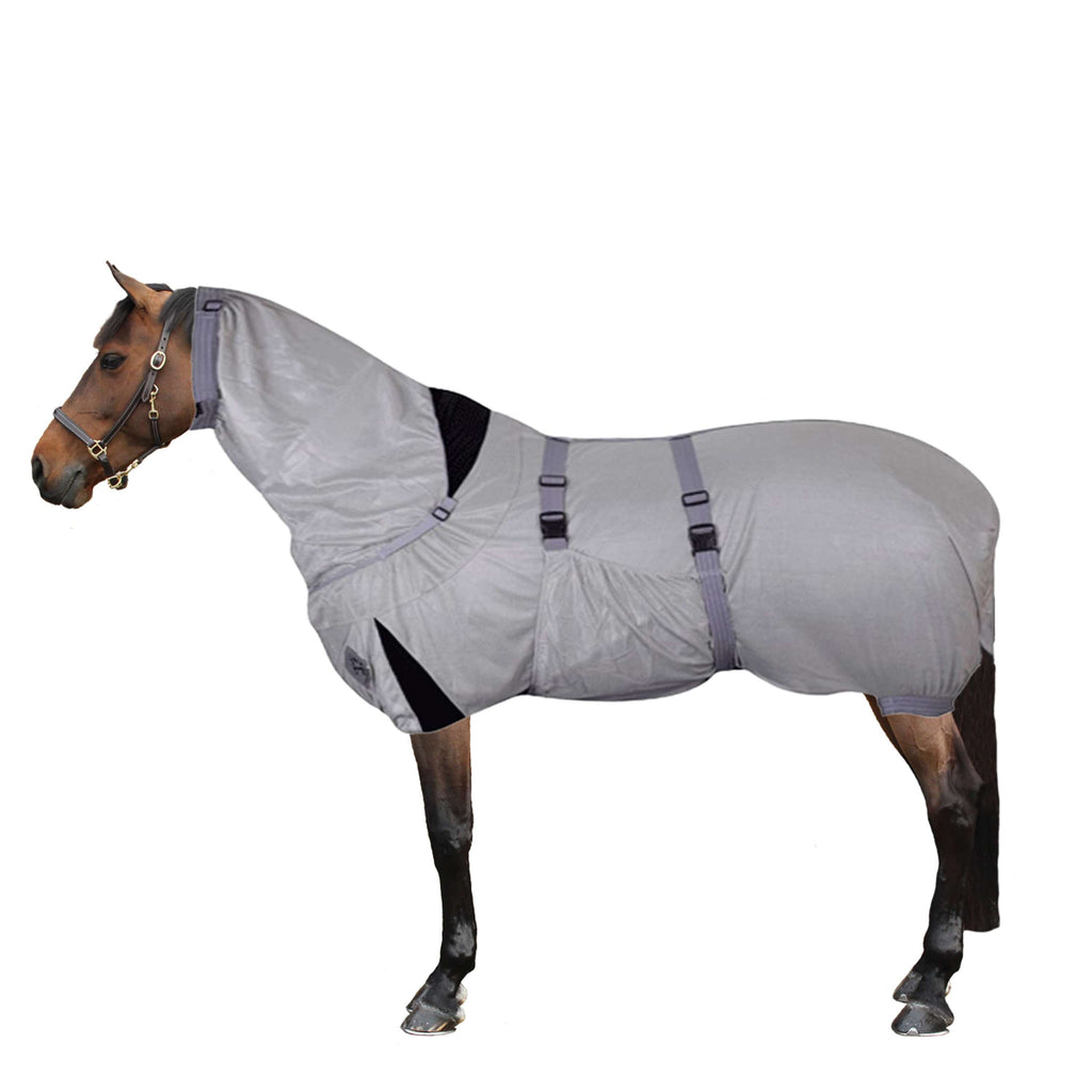 Premiere Couverture Anti-Mouches Cou Couverture Mesh Gris