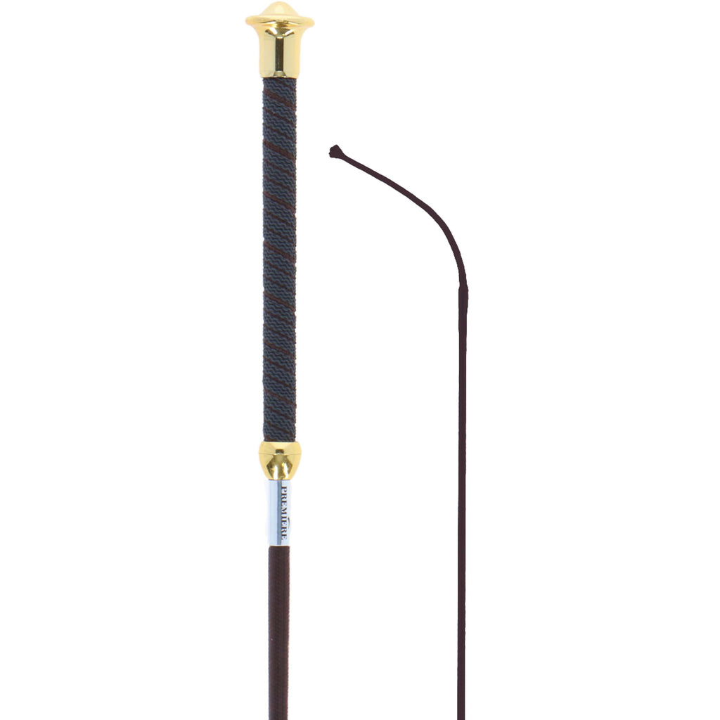 Premiere Cravache de Dressage Gemini Antidérapant Marron