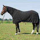 Harry's Horse Couverture Polaire avec Couvre-cou Noir