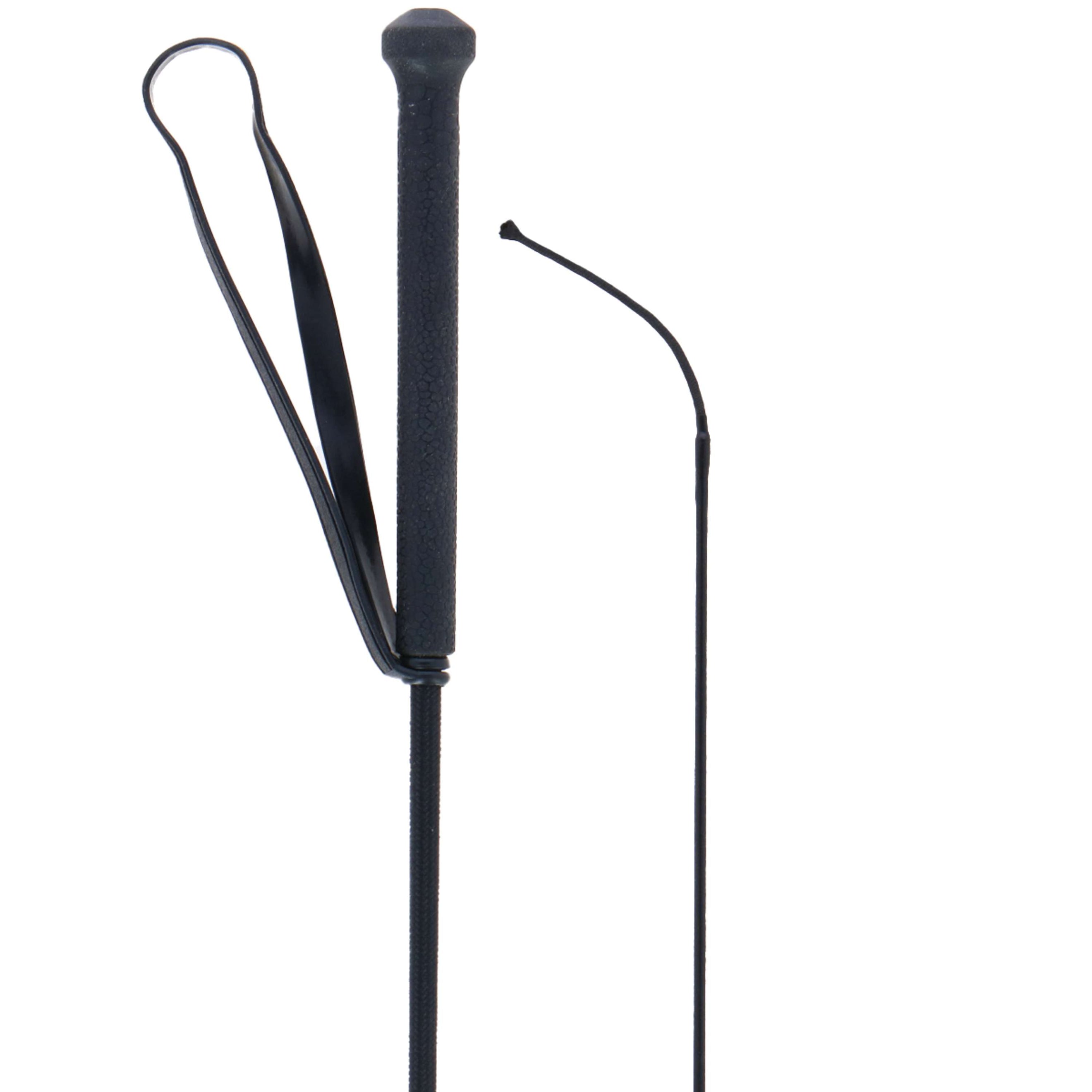 Harry's Horse Cravache de Dressage Caoutchouc Poignée Noir Harry's Horse Cravache de Dressage Caoutchouc Poignée Noir