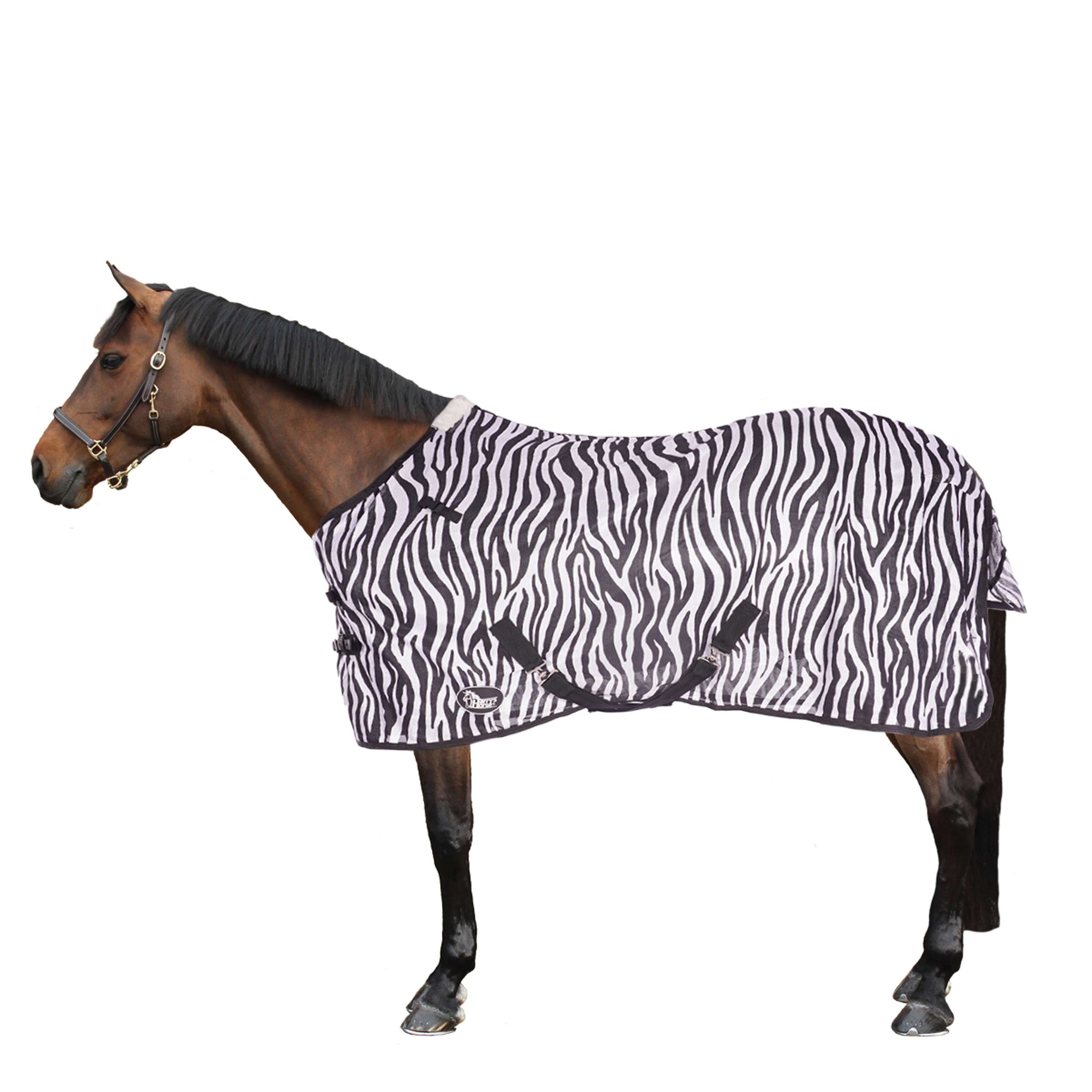 Harry's Horse Couverture Anti-Mouches Cou Indépendant Zebra