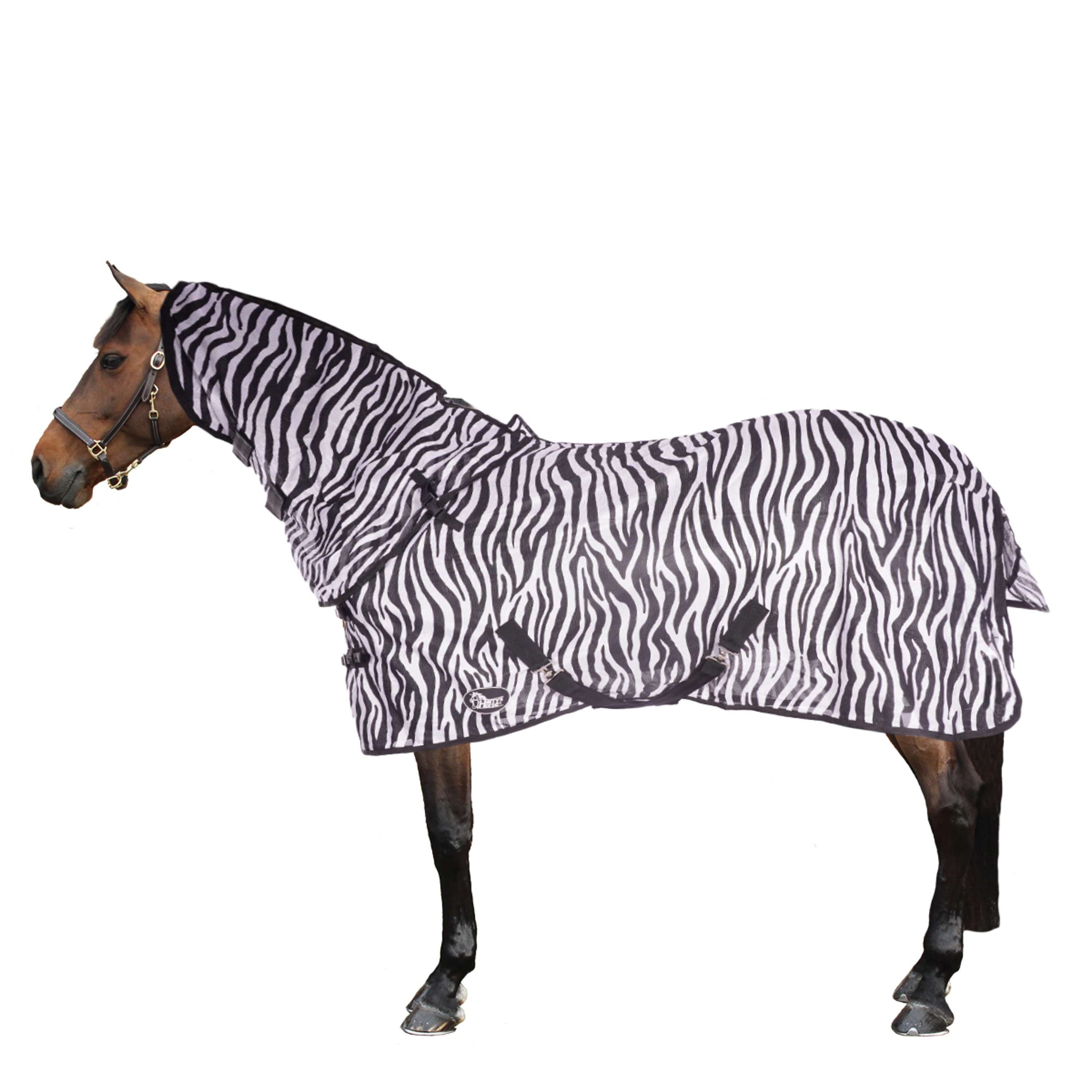 Harry's Horse Couverture Anti-Mouches Cou Indépendant Zebra