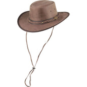 Scippis Chapeau Henburry Cuir Marron