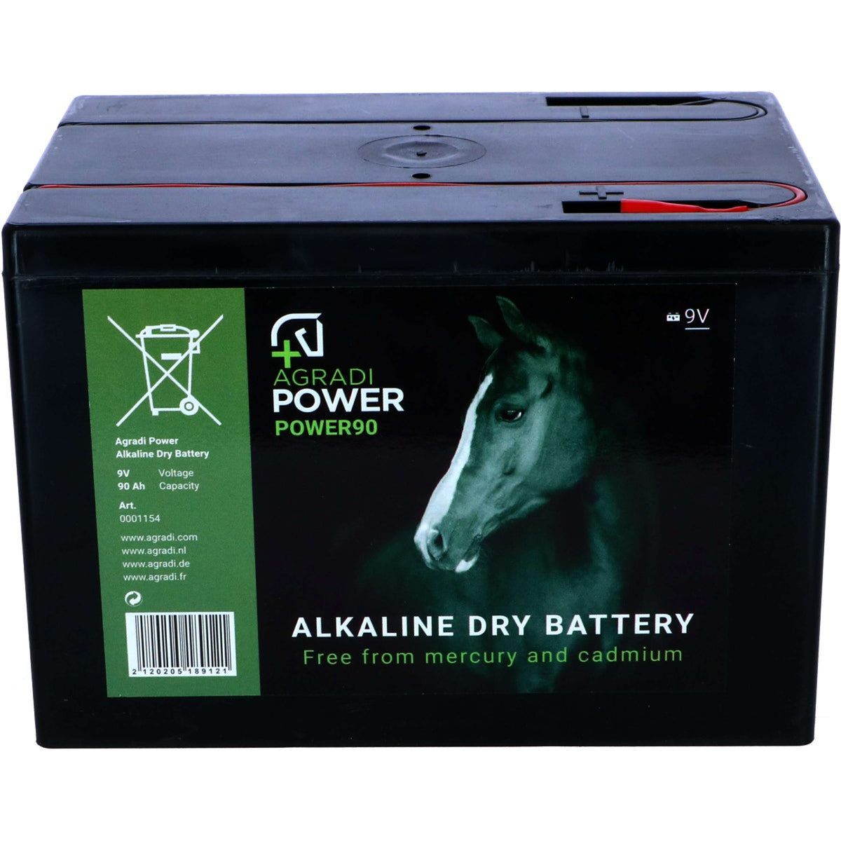 Ako Batterie de Clôture Alkaline Petit 90Ah 9V Vert 90Ah-9V