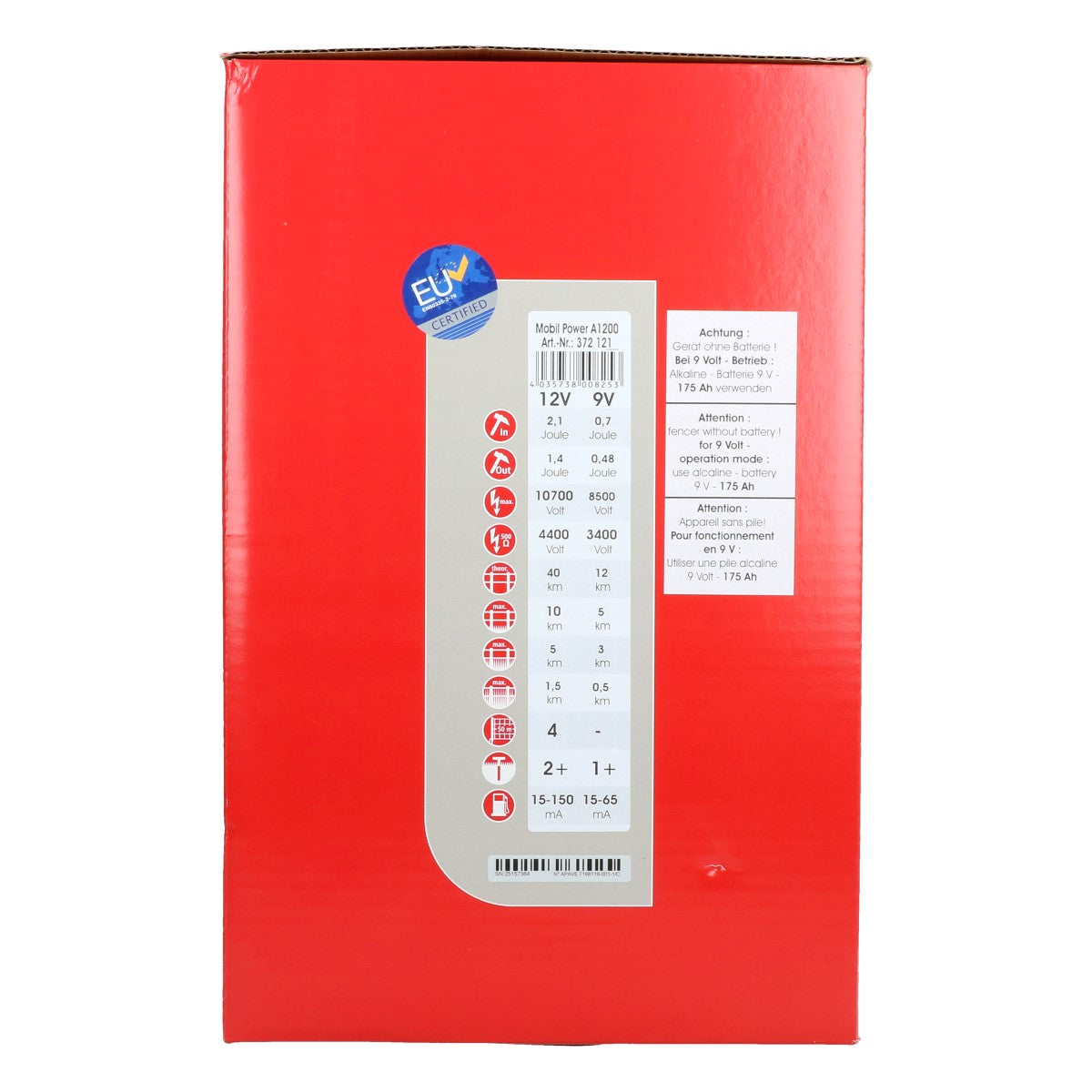 Ako Électrificateur Mobiel Power A1200 1,4 Joule