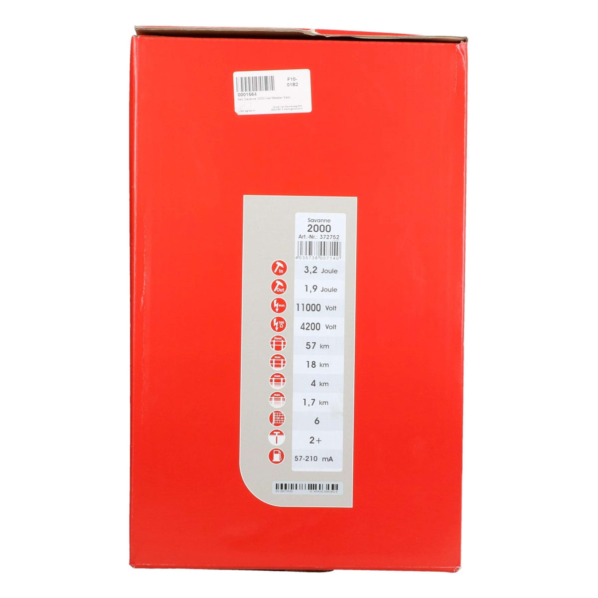 Ako Appareil à Batterie Savanne 2000 1,9 Joule avec boîtier métallique