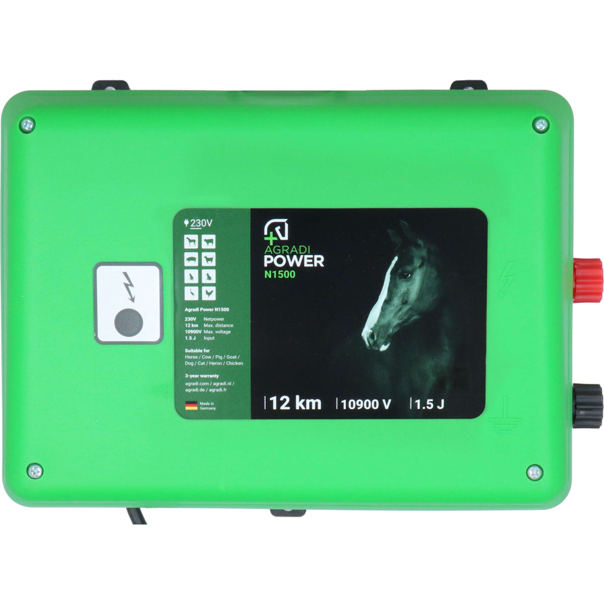 Agradi Power N1500 Électrificateur 1,5 Joule 230V Vert Foncé