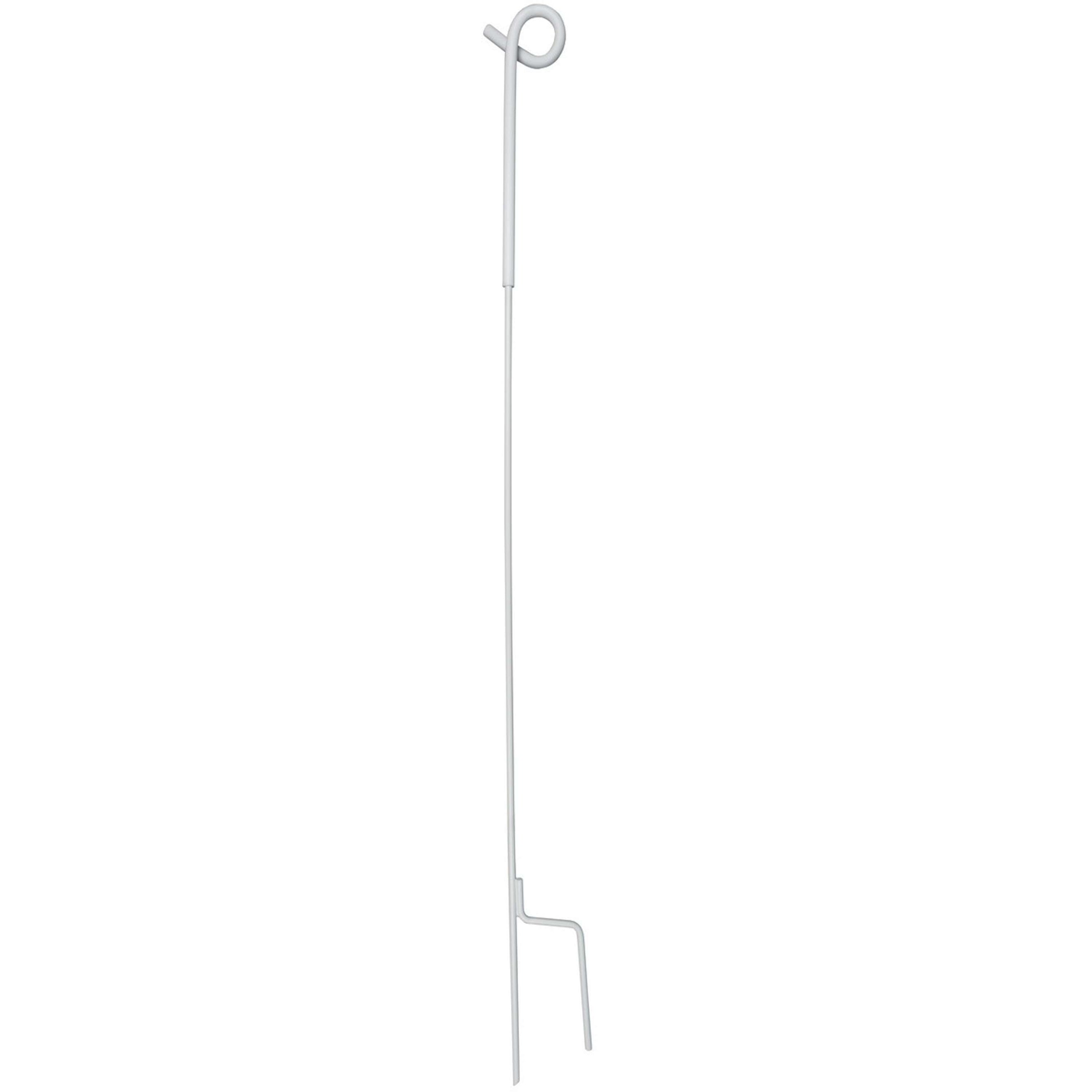 Agradi Power Piquet de Clôture Acier de Ressort avec Boucle 105cm 10 Pièces Blanc Agradi Power Piquet de Clôture Acier de Ressort avec Boucle 105cm 10 Pièces Blanc