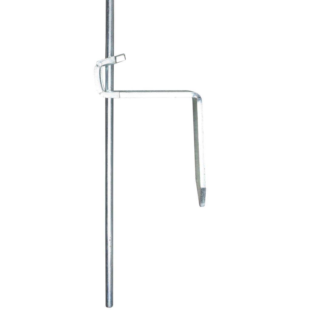 Agradi Power Piquet de Clôture Acier de Ressort avec Boucle 105cm 10 Pièces Blanc