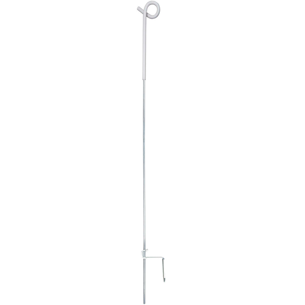 Agradi Power Piquet de Clôture Acier de Ressort avec Boucle 105cm 10 Pièces Blanc