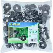 Ako Isolateur Anneau Fer Cœur Grand 25 Pièces Noir