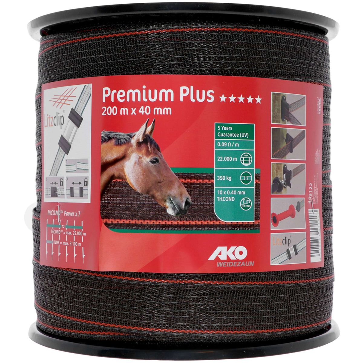 Ruban de clôture 200M TopLine Plus 10MM - Garage Roche Ruban de clôture 200M TopLine Plus 10MM - Garage Roche